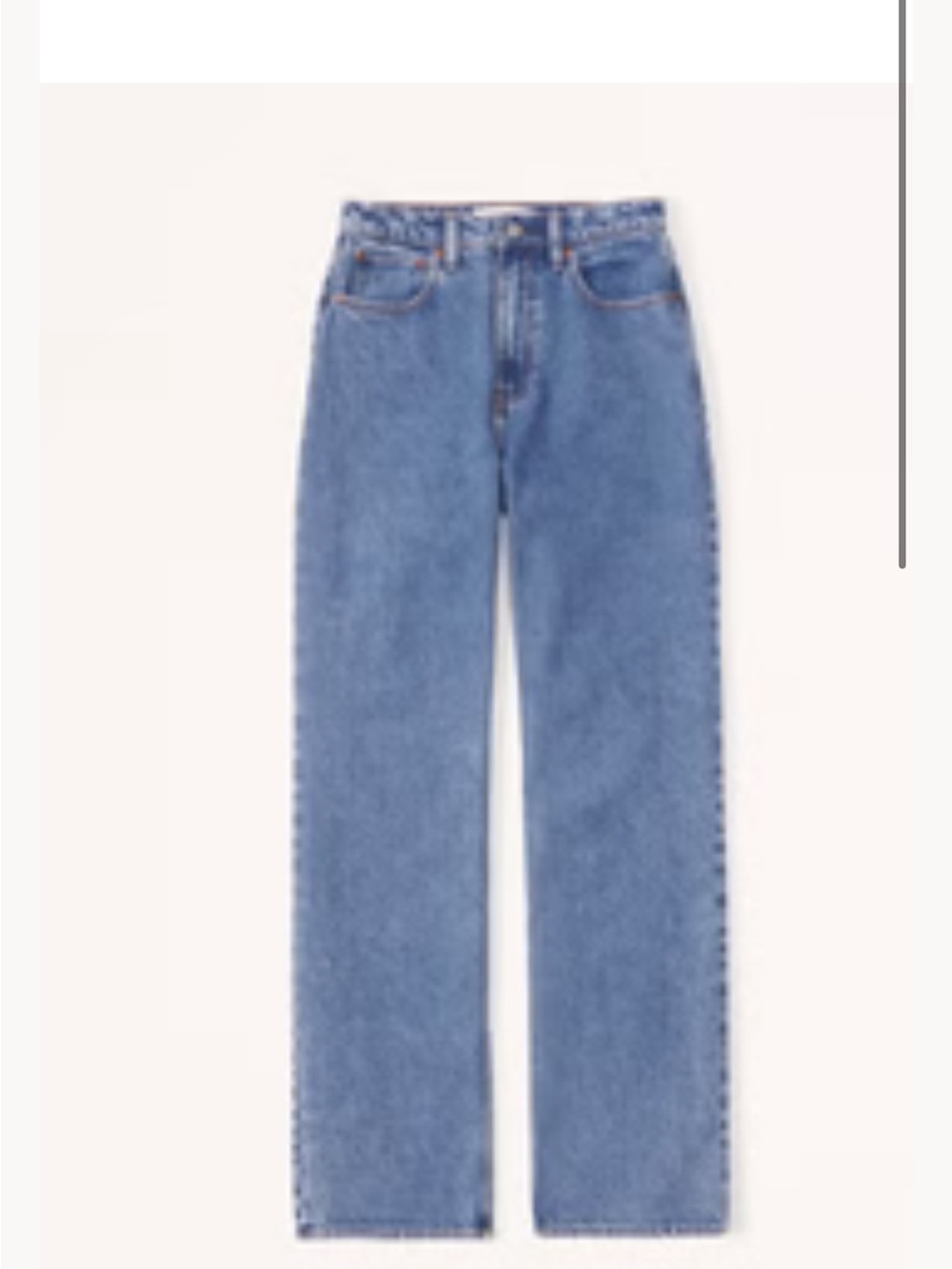 Abercrombie & Fitch High-Rise Loose Jeans in Medium Marble